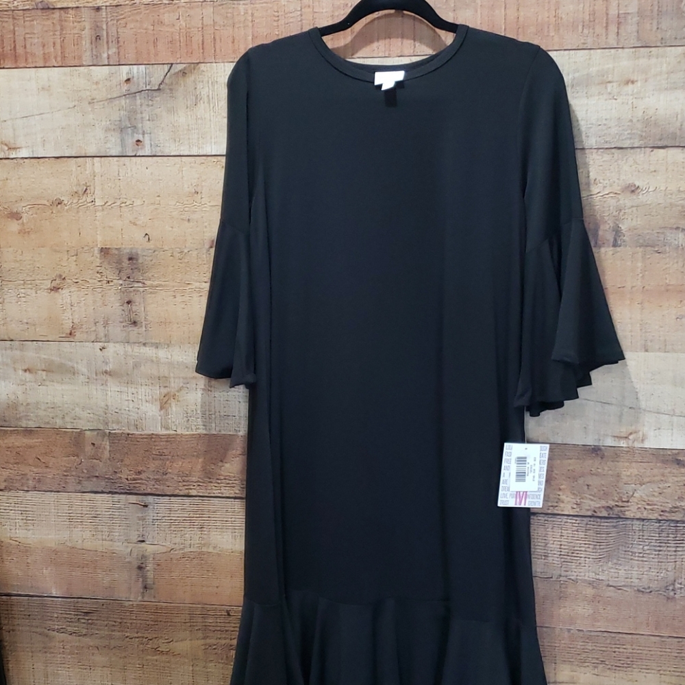 Lularoe Maurine dress black NWT